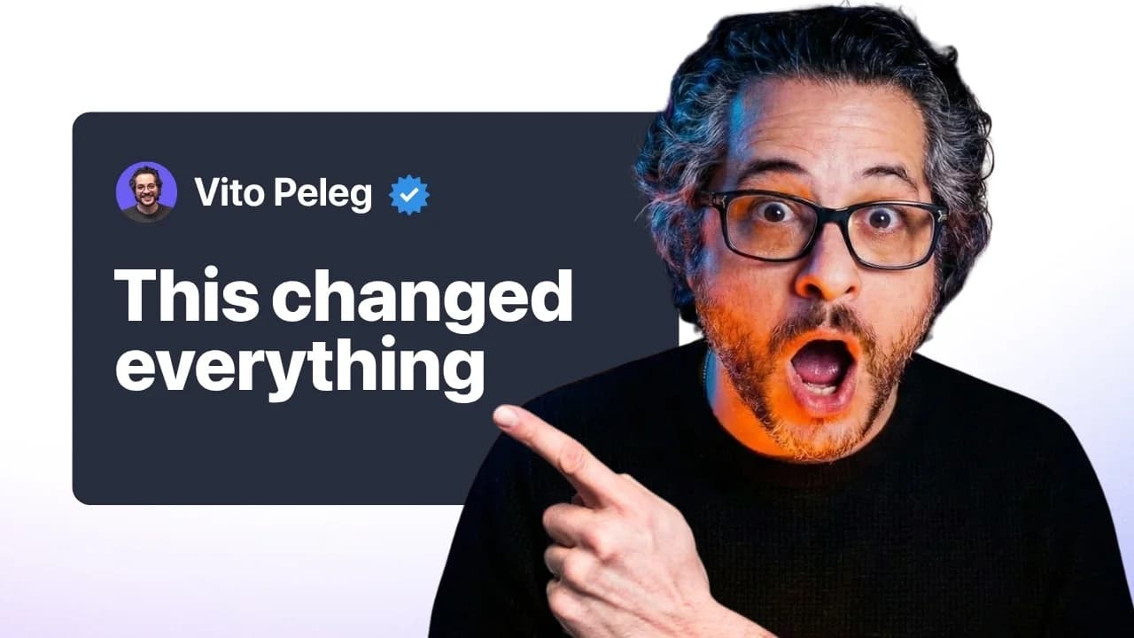Thumbnail: Atarim founder Vito Peleg pointing at a dark card that reads This changed everything.